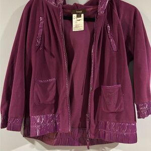 Lands' End Kids' Raincoat in Rich Purple